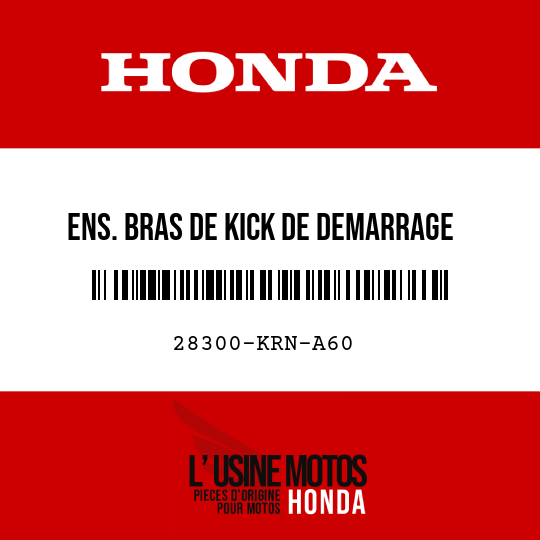 image de 28300-KRN-A60 ENS. BRAS DE KICK DE DEMARRAGE