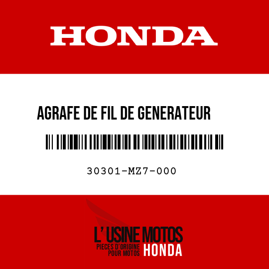 image de 30301-MZ7-000 AGRAFE DE FIL DE GENERATEUR   D'IMPULSIONS