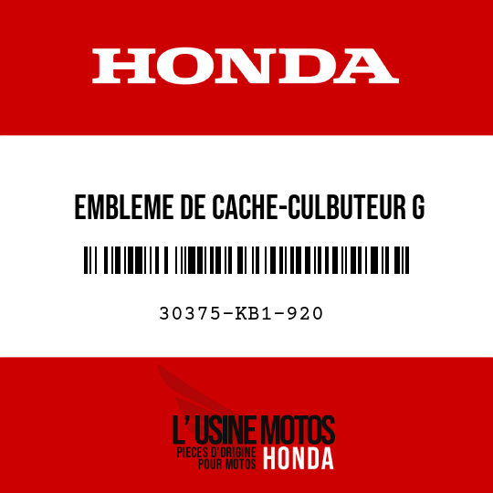 image de 30375-KB1-920 EMBLEME DE CACHE-CULBUTEUR G