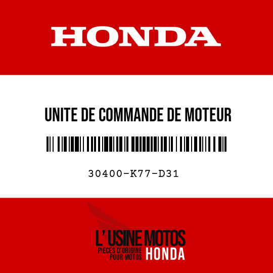 image de 30400-K77-D31 UNITE DE COMMANDE DE MOTEUR