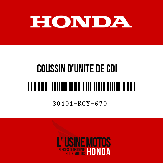 image de 30401-KCY-670 COUSSIN D'UNITE DE CDI