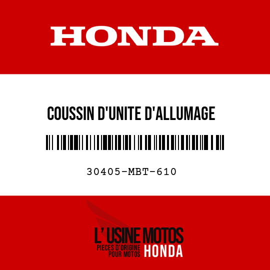 image de 30405-MBT-610 COUSSIN D'UNITE D'ALLUMAGE