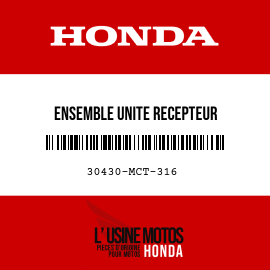 image de 30430-MCT-316 ENSEMBLE UNITE RECEPTEUR