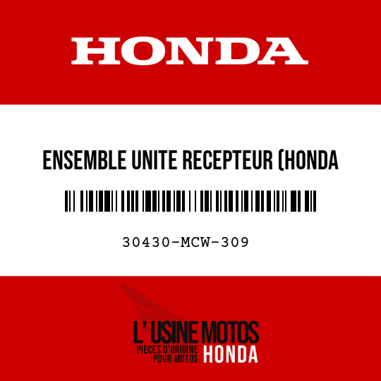 image de 30430-MCW-309 ENSEMBLE UNITE RECEPTEUR (HONDA LOCK)