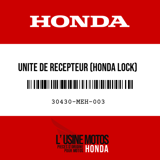 image de 30430-MEH-003 UNITE DE RECEPTEUR (HONDA LOCK)
