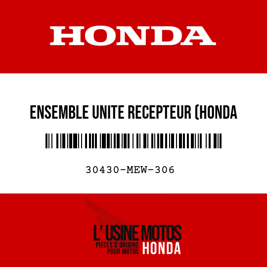 image de 30430-MEW-306 ENSEMBLE UNITE RECEPTEUR (HONDA LOCK)