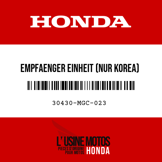image de 30430-MGC-023 EMPFAENGER EINHEIT (NUR KOREA)