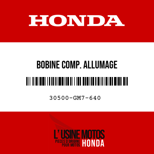 image de 30500-GM7-640 BOBINE COMP. ALLUMAGE