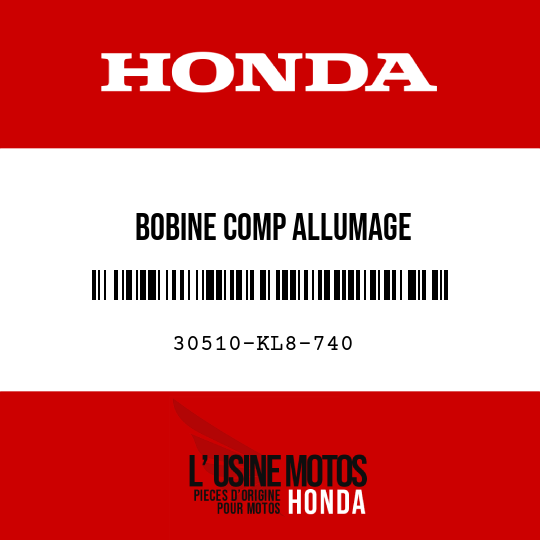 image de 30510-KL8-740 BOBINE COMP ALLUMAGE