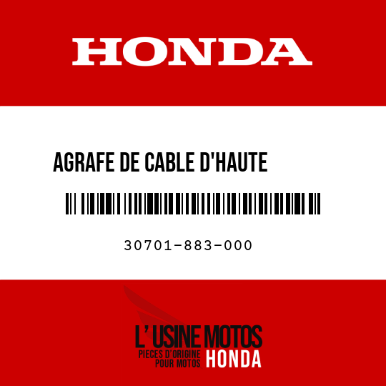 image de 30701-883-000 AGRAFE DE CABLE D'HAUTE       TENSION (8MM)