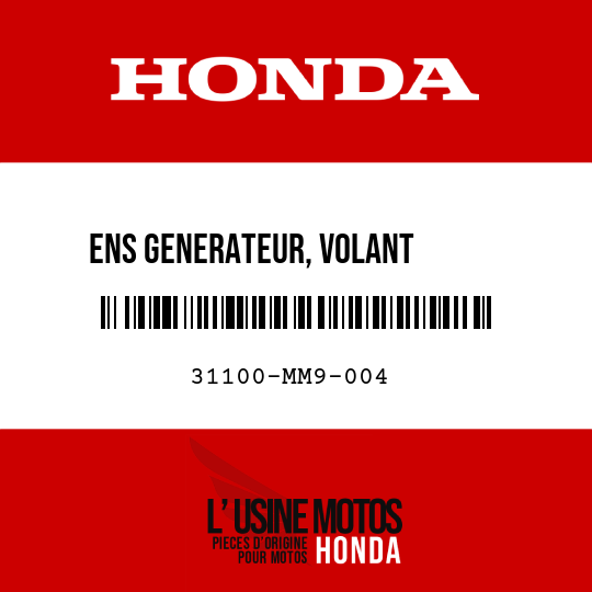 image de 31100-MM9-004 ENS GENERATEUR, VOLANT       D'INERTIE TYPE CA