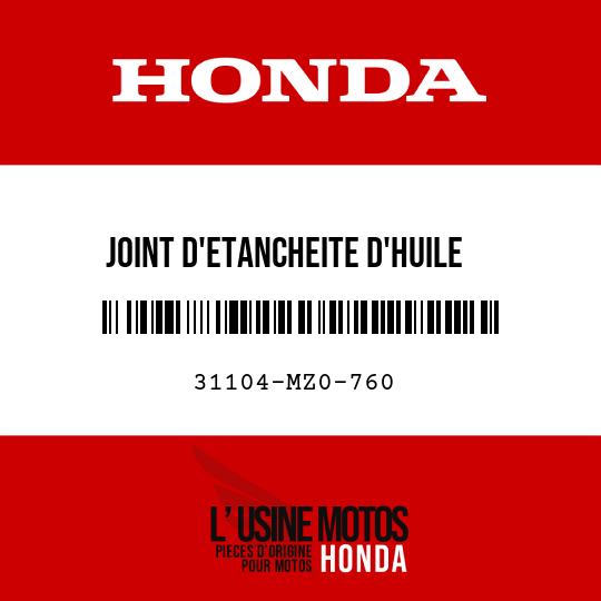 image de 31104-MZ0-760 JOINT D'ETANCHEITE D'HUILE