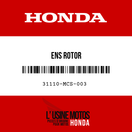 image de 31110-MCS-003 ENS ROTOR