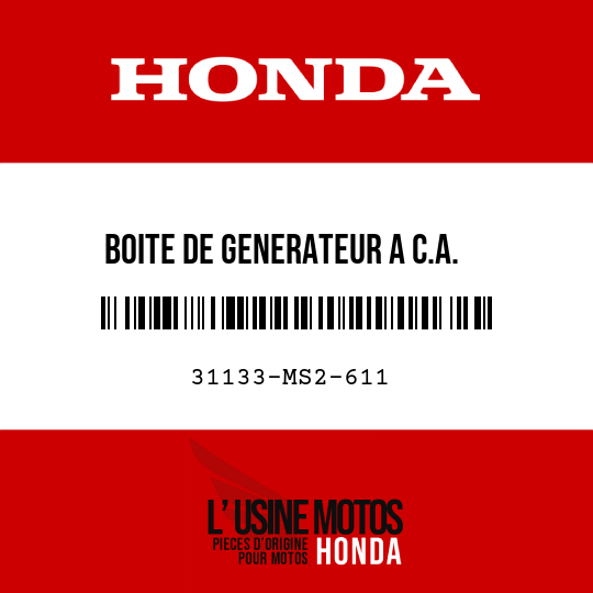 image de 31133-MS2-611 BOITE DE GENERATEUR A C.A.