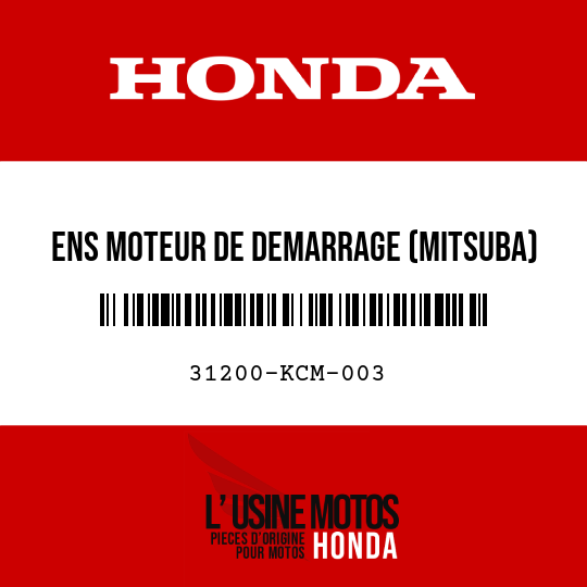 image de 31200-KCM-003 ENS MOTEUR DE DEMARRAGE (MITSUBA)