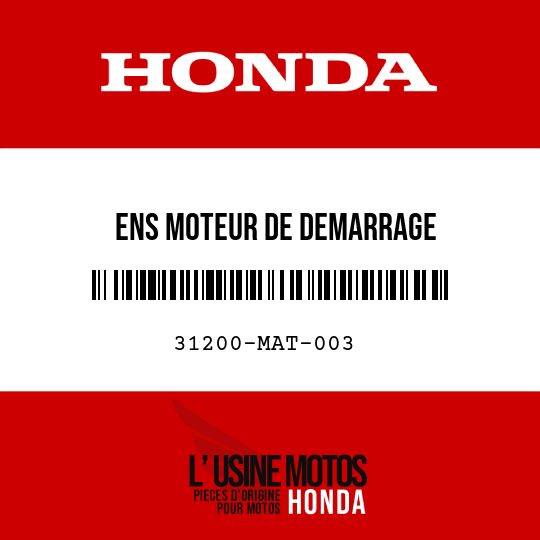 image de 31200-MAT-003 ENS MOTEUR DE DEMARRAGE