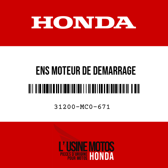image de 31200-MC0-671 ENS MOTEUR DE DEMARRAGE