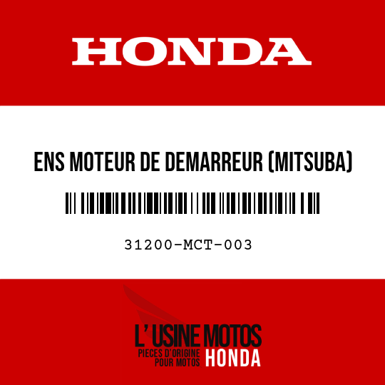image de 31200-MCT-003 ENS MOTEUR DE DEMARREUR (MITSUBA)