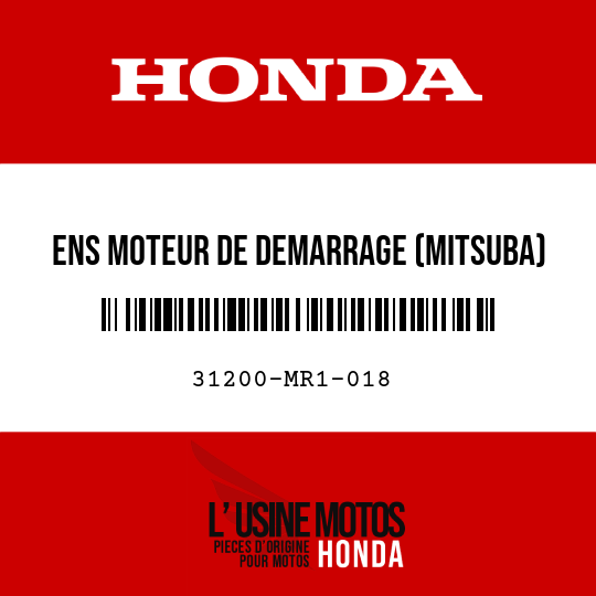 image de 31200-MR1-018 ENS MOTEUR DE DEMARRAGE (MITSUBA)