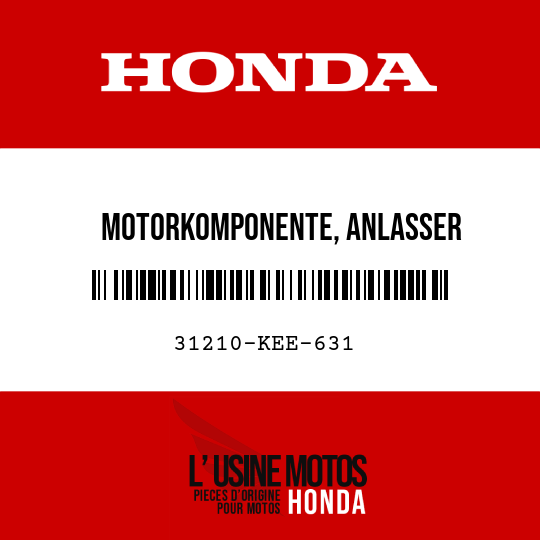 image de 31210-KEE-631 MOTORKOMPONENTE, ANLASSER