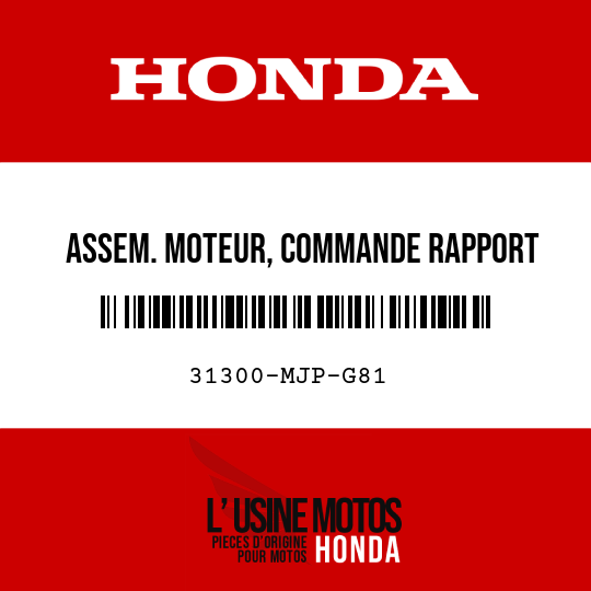 image de 31300-MJP-G81 ASSEM. MOTEUR, COMMANDE RAPPORT