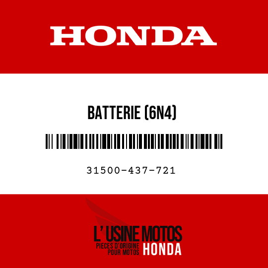 image de 31500-437-721 BATTERIE (6N4)