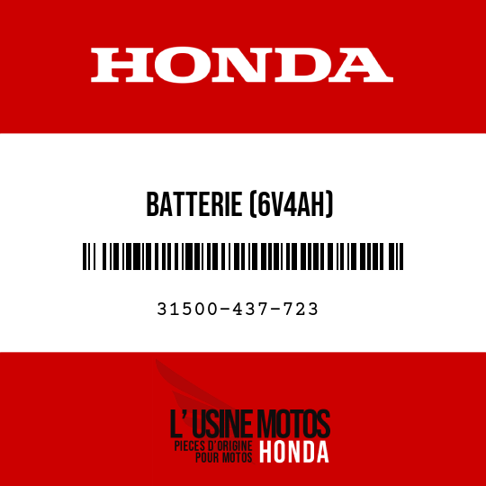 image de 31500-437-723 BATTERIE (6V4AH)