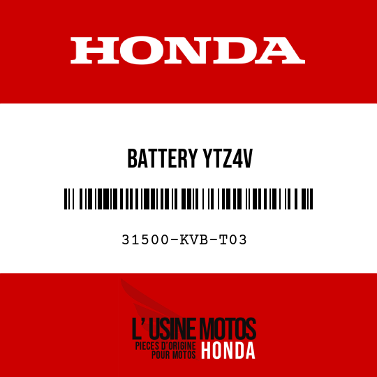 image de 31500-KVB-T03 BATTERY YTZ4V