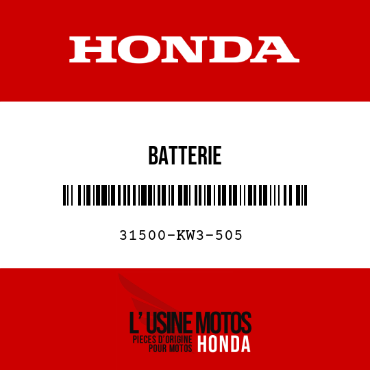 image de 31500-KW3-505 BATTERIE