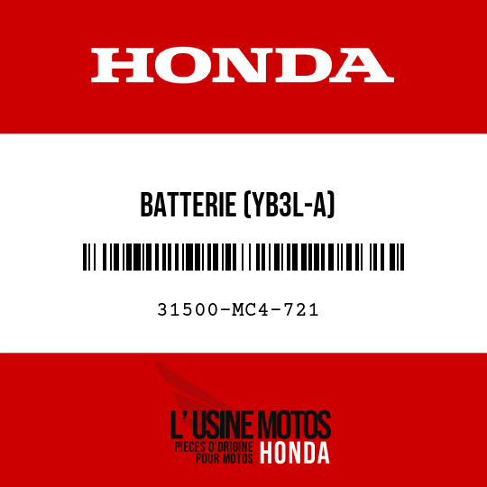 image de 31500-MC4-721 BATTERIE (YB3L-A)