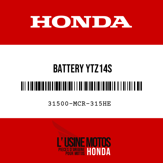 image de 31500-MCR-315HE BATTERY YTZ14S