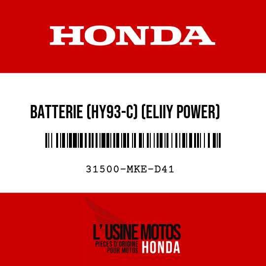 image de 31500-MKE-D41 BATTERIE (HY93-C) (ELIIY POWER)