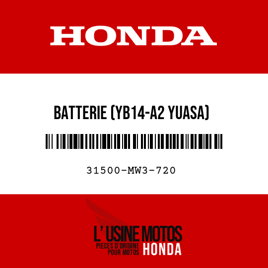 image de 31500-MW3-720 BATTERIE (YB14-A2 YUASA)
