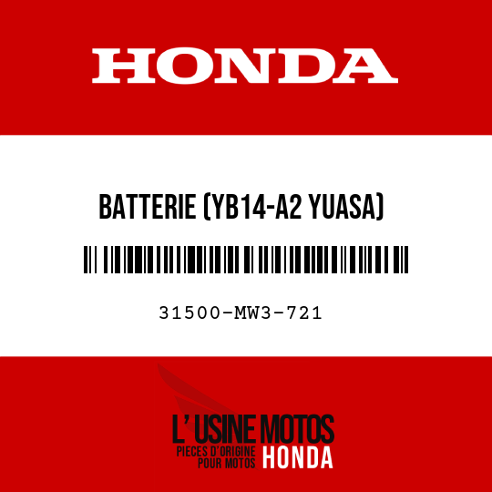 image de 31500-MW3-721 BATTERIE (YB14-A2 YUASA)