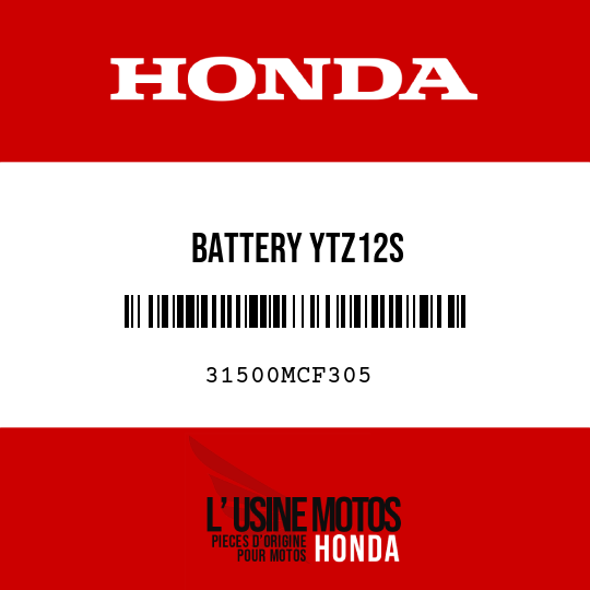 image de 31500MCF305 BATTERY YTZ12S