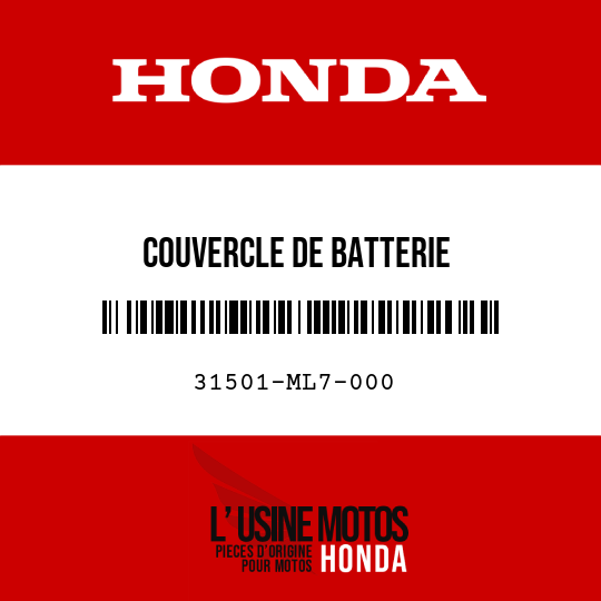 image de 31501-ML7-000 COUVERCLE DE BATTERIE