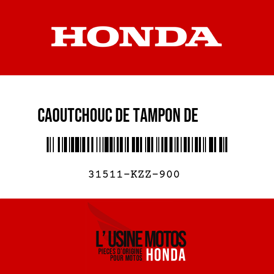 image de 31511-KZZ-900 CAOUTCHOUC DE TAMPON DE       BATTERIE