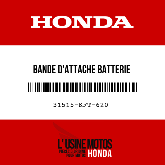 image de 31515-KFT-620 BANDE D'ATTACHE BATTERIE