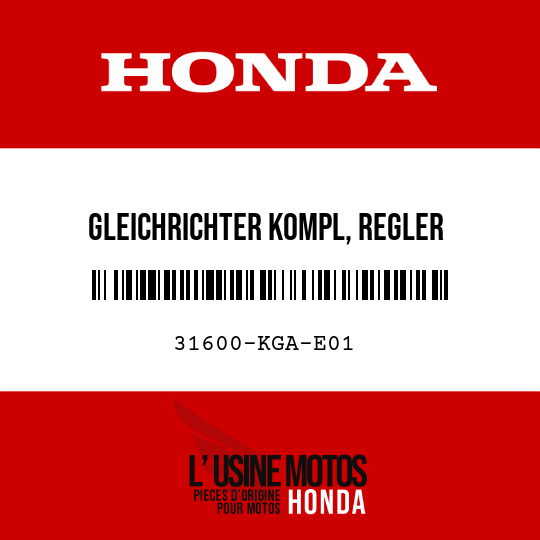 image de 31600-KGA-E01 GLEICHRICHTER KOMPL, REGLER