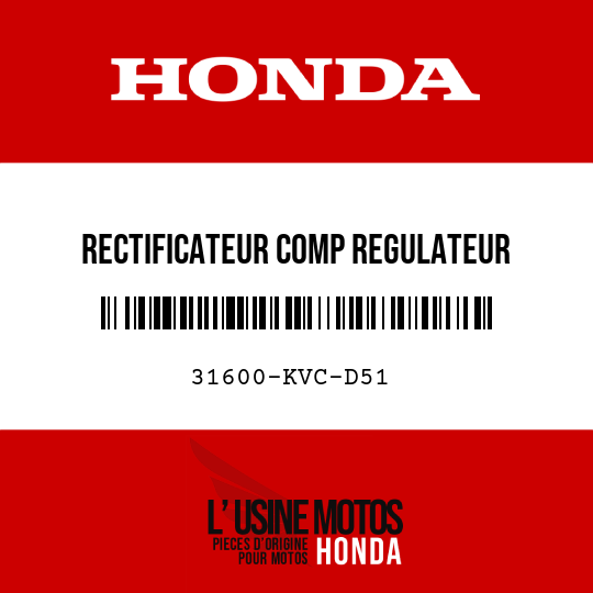 image de 31600-KVC-D51 RECTIFICATEUR COMP REGULATEUR