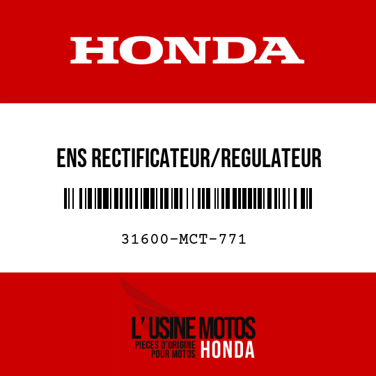 image de 31600-MCT-771 ENS RECTIFICATEUR/REGULATEUR