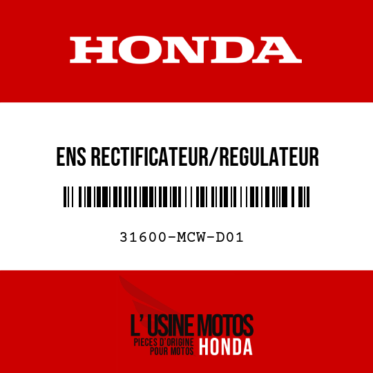 image de 31600-MCW-D01 ENS RECTIFICATEUR/REGULATEUR