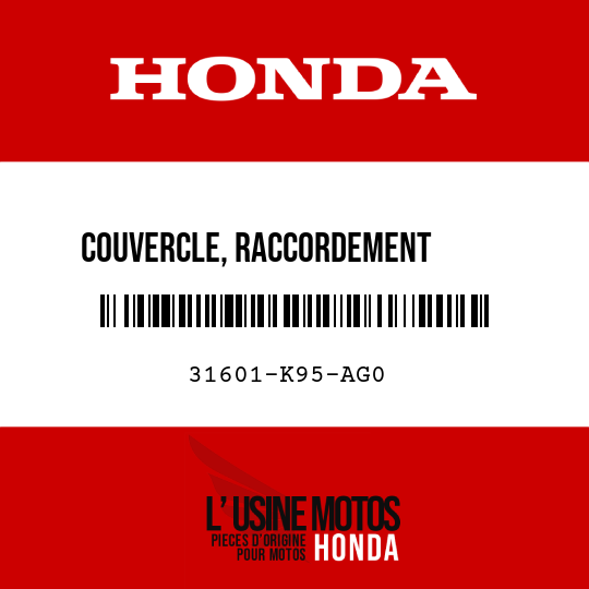 image de 31601-K95-AG0 COUVERCLE, RACCORDEMENT       REGULATEUR
