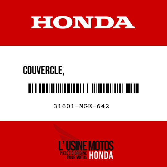 image de 31601-MGE-642 COUVERCLE,                    REGULATEUR/REDRESSEUR