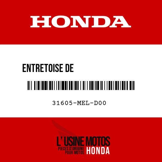 image de 31605-MEL-D00 ENTRETOISE DE                 RECTIFICATEUR/REGULATEUR