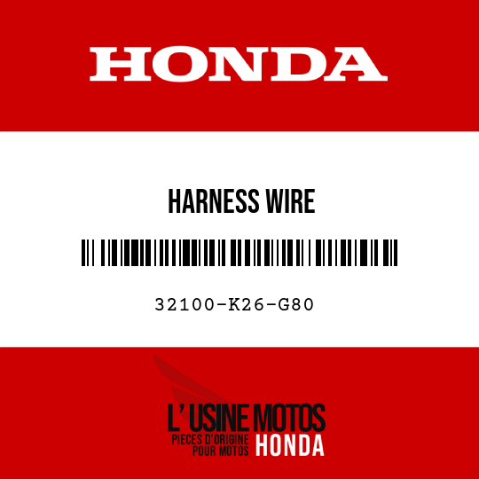 image de 32100-K26-G80 HARNESS WIRE