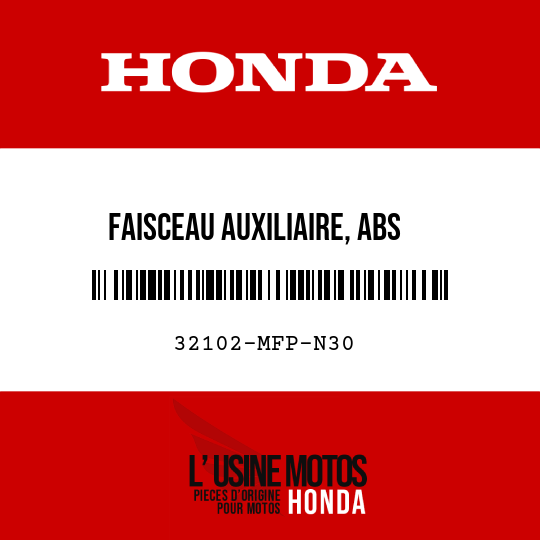 image de 32102-MFP-N30 FAISCEAU AUXILIAIRE, ABS
