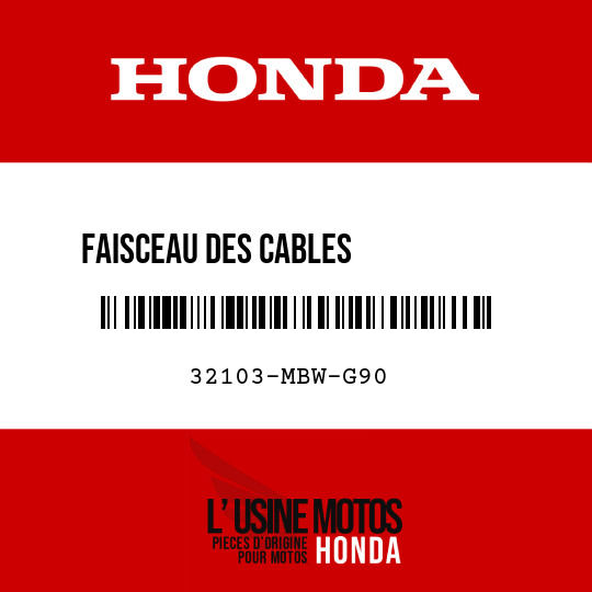 image de 32103-MBW-G90 FAISCEAU DES CABLES           AUXILIAIRE, AV
