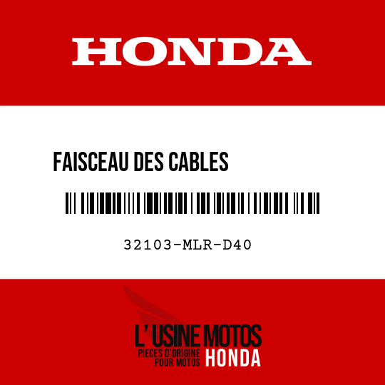 image de 32103-MLR-D40 FAISCEAU DES CABLES           AUXILIAIRE, AV