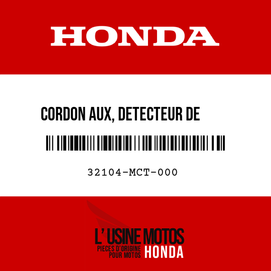 image de 32104-MCT-000 CORDON AUX, DETECTEUR DE     VITESSE